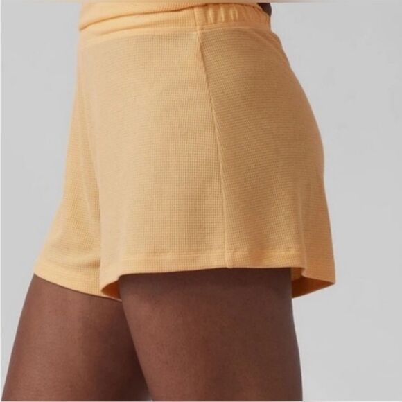 Athleta Wind Down Light Yellow Sleep Short! - Picture 1 of 6